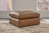 Warmstead Furniture - Ashley Furniture - Emilia Living Room - Oversized Accent Ottoman / Caramel - 3090108